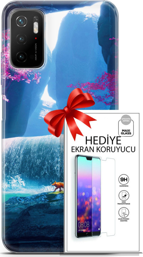Xiaomi Poco M3 Pro 5G Kılıf Orijinal Seri Neo 05 Iron Man Koruma Kılıfı + Ekran Koruyucu