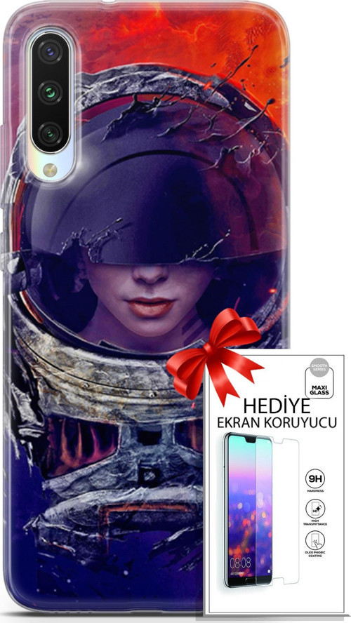 Xiaomi Mi A3 Kılıf Orijinal Seri Algorand 17 Astrolojika Yumuşak Kılıf + Ekran Koruyucu