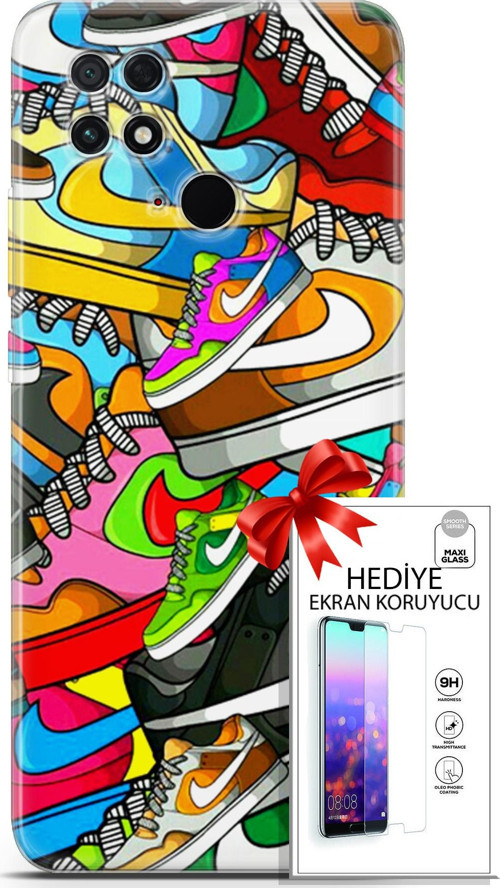 Xiaomi Poco C40 Kılıf Orijinal Seri Bounce 25 Jess Dawson Soyulmayan Kılıf + Ekran Koruyucu Full Koruma
