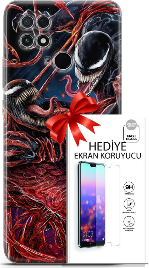 Xiaomi Poco C40 Kılıf Orijinal Seri Cardano 22 Monsters Kap + Ekran Koruyucu