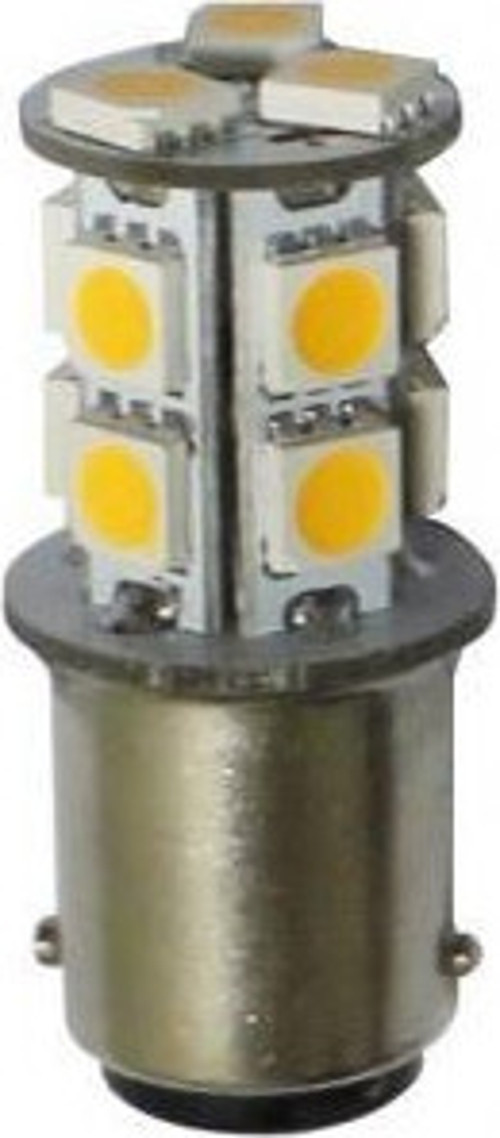 Ledli Ampul BA15D Sıcak Beyaz 12/24V 2W 156 Lümen
