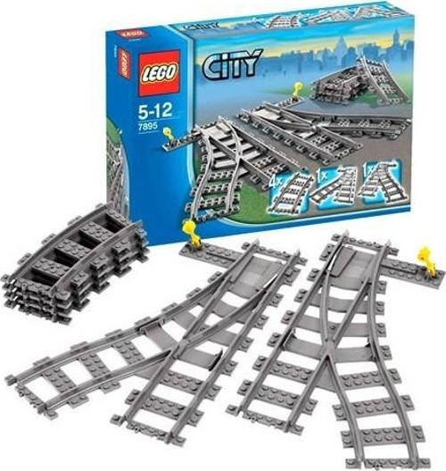 City 7895 Switch Track +5 Yaş (8 Parça)