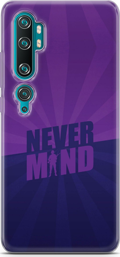 Xiaomi Mi Note 10 Kılıf Orijinal Seri Typo 06 Never Mind Koruyucu Kapak