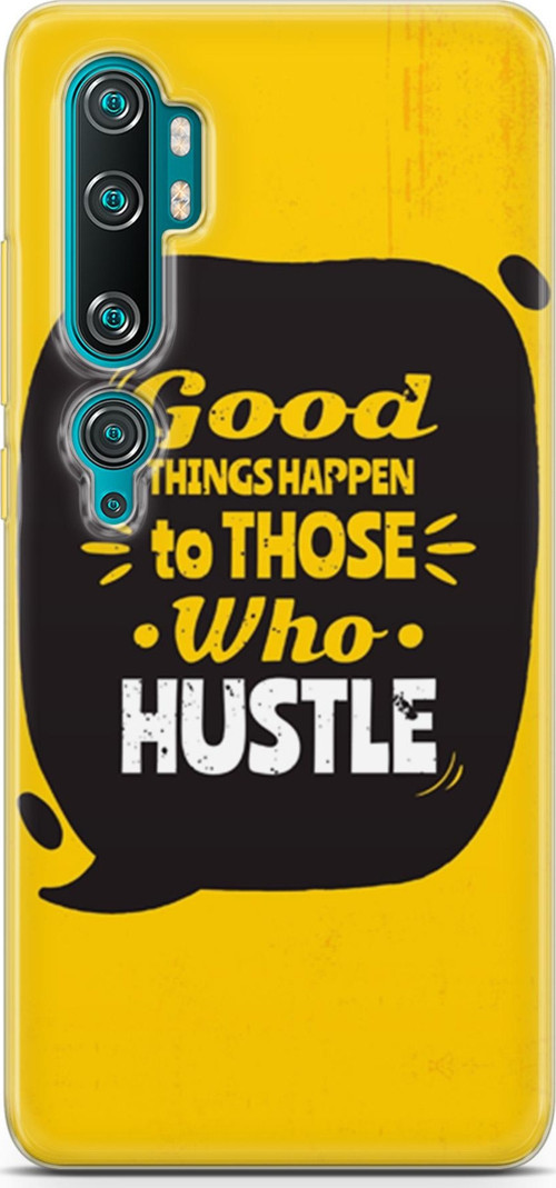 Xiaomi Mi Note 10 Kılıf Orijinal Seri Typo 14 Good Things Happen Cover Kılıf