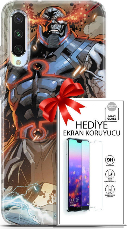 Xiaomi Mi A3 Kılıf Orijinal Seri Dc 09 Darkseid Uv Kılıf Ve Ekran Koruyucu