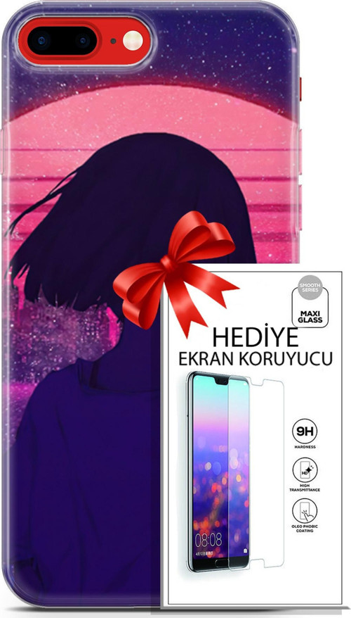 Apple İphone 7 Plus - 8 Plus Kılıf Orijinal Seri Neo 12 Blak Panther Tasarım Kılıf + Ekran Koruyucu