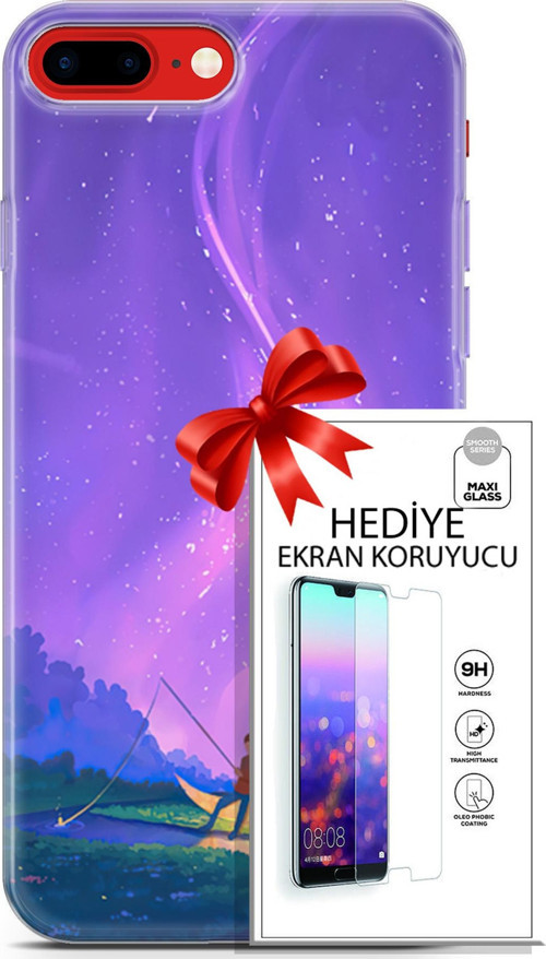 Apple İphone 7 Plus - 8 Plus Kılıf Orijinal Seri Neo 15 Clowhunter Kalın Silikon + Ekran Koruyucu