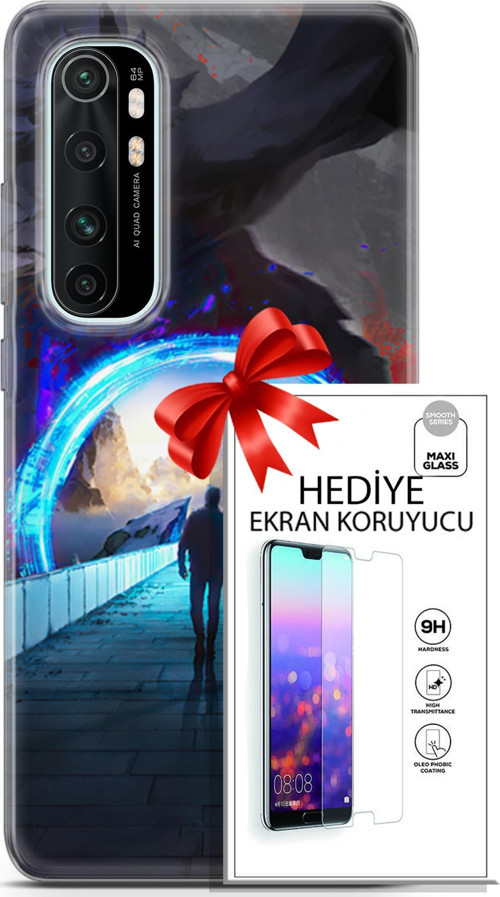Xiaomi Mi Note 10 Lite Kılıf Orijinal Seri Neo 20 Punish Renkli Kılıf Ekran Koruyucu