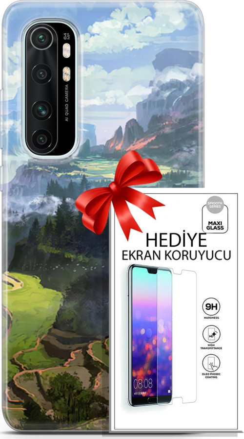 Xiaomi Mi Note 10 Lite Kılıf Orijinal Seri Neo 23 Joker Kart Telefon Kabı Ve Ekran Koruyucu