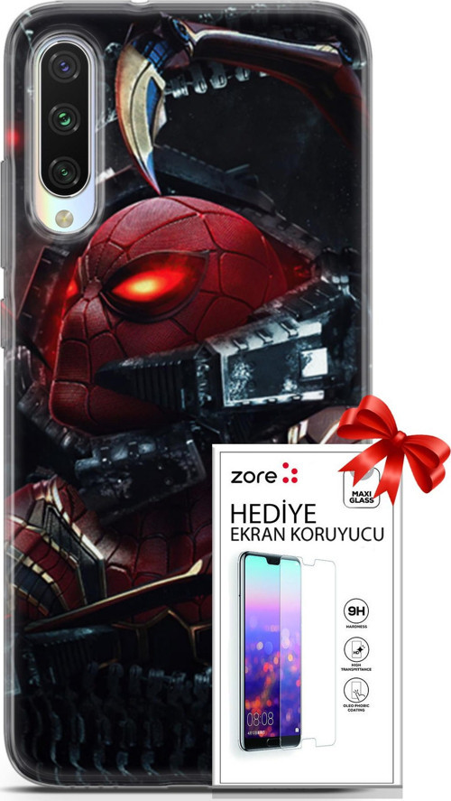 Xiaomi Mi A3 Kılıf Orijinal Seri Supers 20 Doctor Octopus Renkli Kılıf Ekran Koruyucu