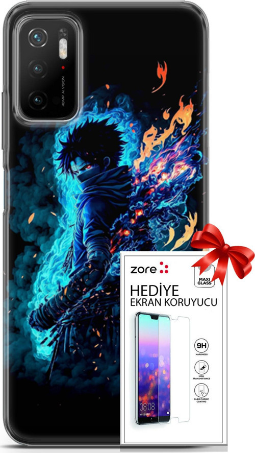 Xiaomi Poco M3 Pro 5G Kılıf Orijinal Seri Supers 16 My Hero Anime Hediyelik Kılıf Ve Ekran Koruyucu