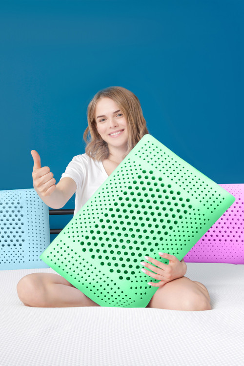 Air Terapi Hava Kanallı Ortopedik Yastık Visco Yastık Yeşil 60x40x16cm