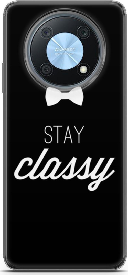 Huawei Nova Y90 Kılıf Orijinal Seri Typo 18 Stay Classy Parlak Kılıf