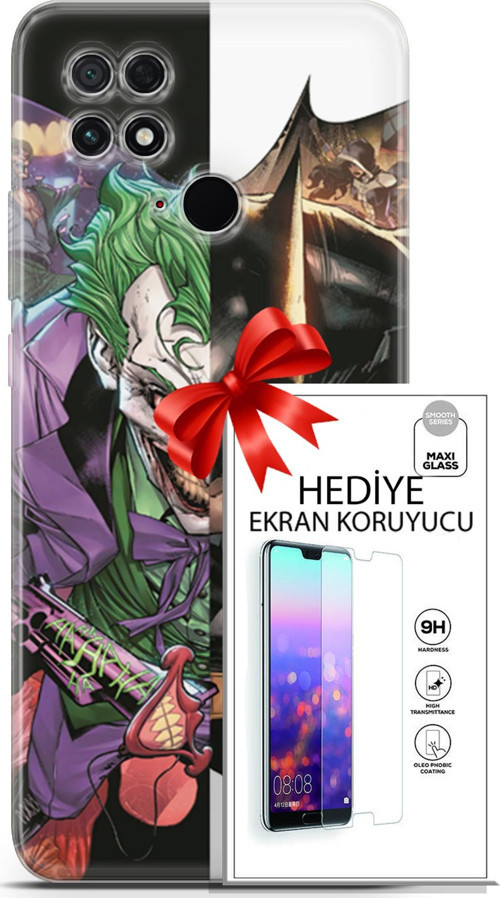 Xiaomi Poco C40 Kılıf Orijinal Seri Dc 14 Batman The Joker Cover Kılıf + Ön Ekran Koruyucu