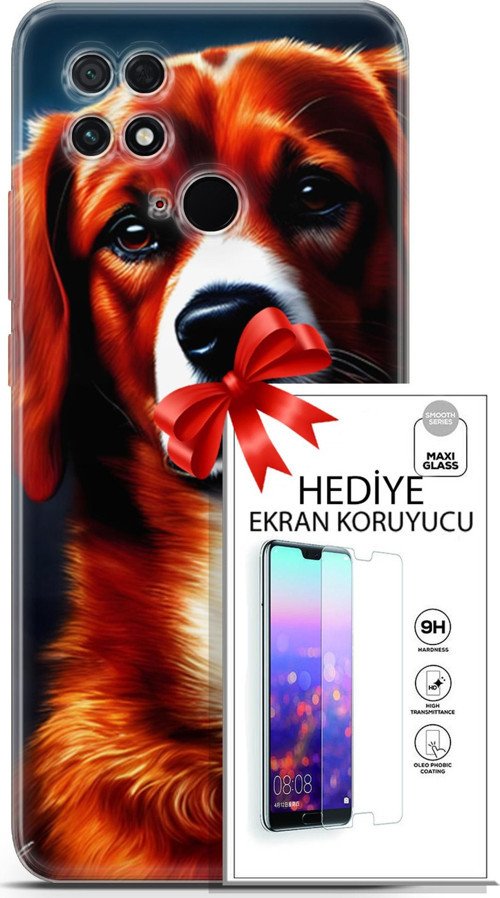 Xiaomi Poco C40 Kılıf Orijinal Seri Dogs 21 Spaniel Darbe Önleyici Kapak + Ön Ekran Koruyucu