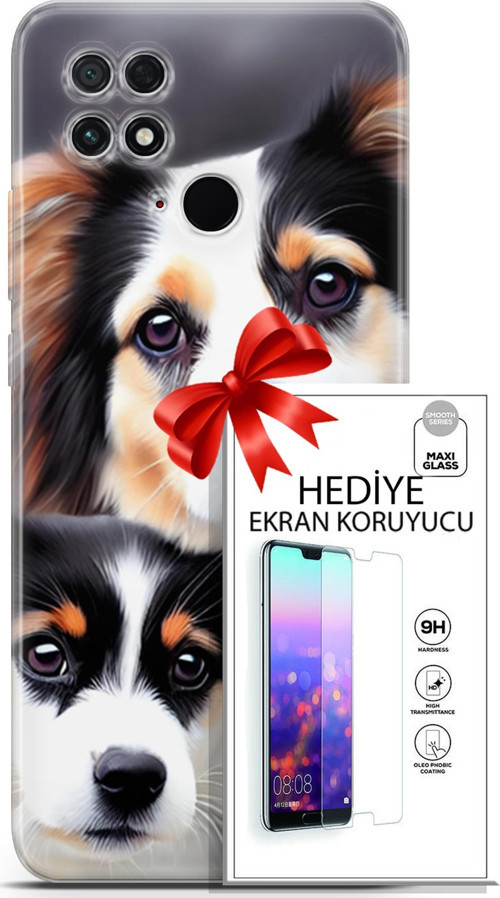 Xiaomi Poco C40 Kılıf Orijinal Seri Dogs 22 Bernese Dağ Köpeği Kap + Ekran Koruyucu