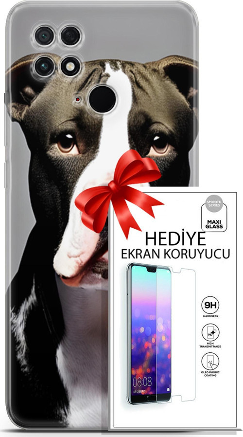 Xiaomi Poco C40 Kılıf Orijinal Seri Dogs 24 American Pitbull Darbe Emici Kılıf + Ekran Koruyucu
