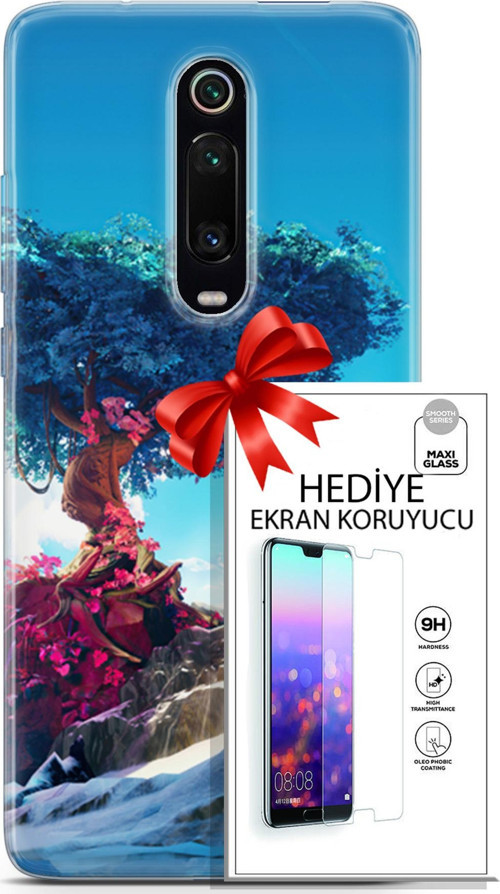 Xiaomi Mi 9T Pro Kılıf Orijinal Seri Neo 04 Spiderman Silikon Kılıf + Ekran Koruyucu Full Korumak