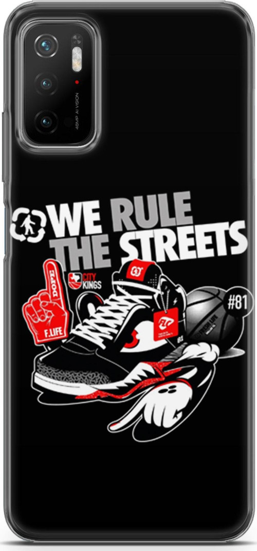 Xiaomi Poco M3 Pro 5G Kılıf Orijinal Seri Typo 25 We Rule The Streets Soyulmayan Kılıf