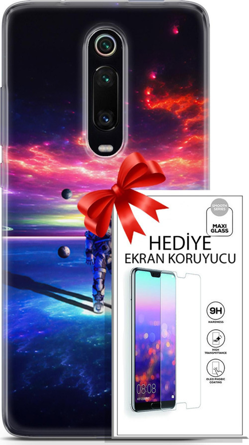 Xiaomi Mi 9T Pro Kılıf Orijinal Seri Neo 22 Kaptan Amerika Kap + Ekran Koruyucu