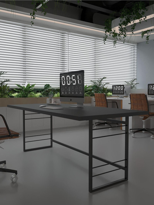 Profesyonel Ofis Masası OF75004-4-160 Antrasit 36 mm Kalınlık - 160 X 75 cm