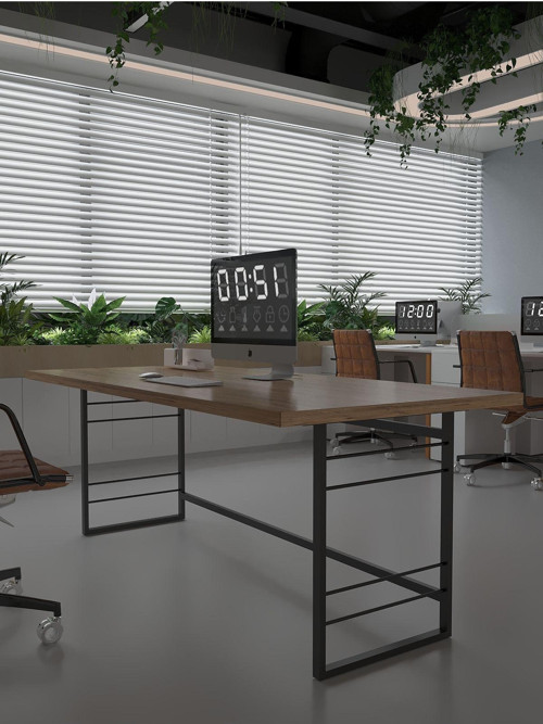 Profesyonel Ofis Masası OF46004-6-140 A.Çam 36 mm Kalınlık - 140 X 90 cm