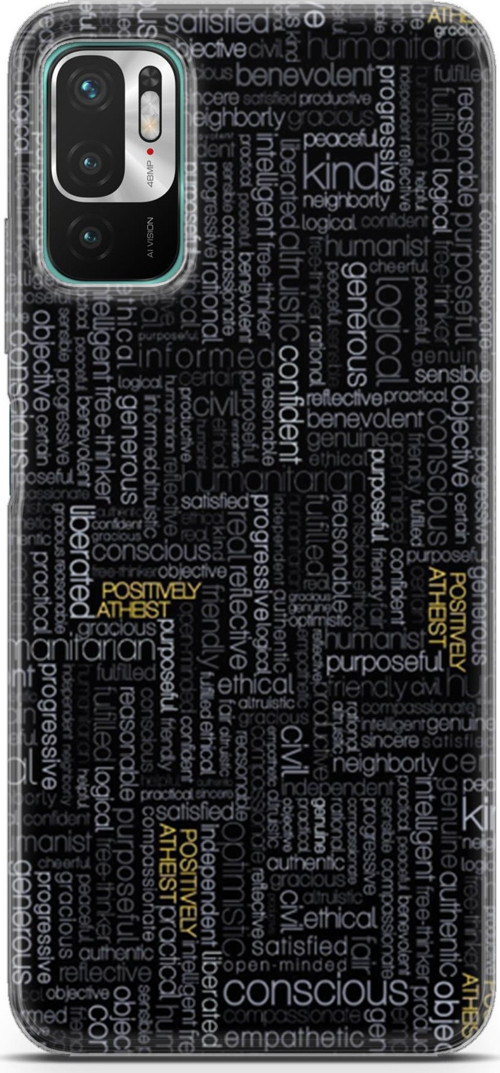 Xiaomi Redmi Note 10 5G Kılıf Orijinal Seri Typo 26 Confident Soft Kapak