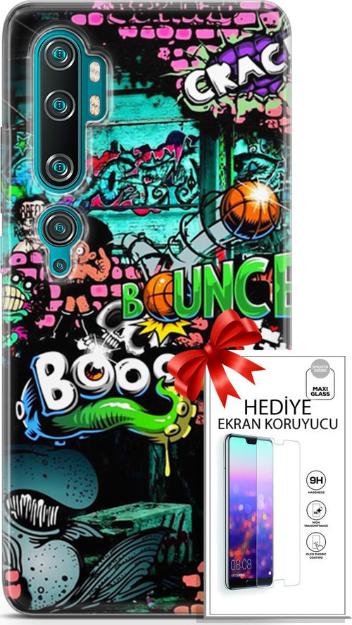 Xiaomi Mi Note 10 Kılıf Orijinal Seri Bounce 02 Lois Francis Kapak Ve Ekran Koruyucu