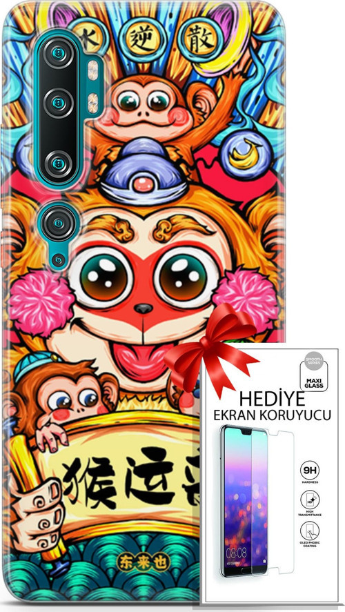 Xiaomi Mi Note 10 Kılıf Orijinal Seri Bounce 22 Glen Hunt Kap + Ekran Koruyucu