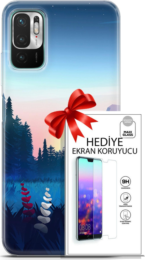 Xiaomi Redmi Note 10 5G Kılıf Orijinal Seri Neo 11 Batgirl 4K Baskılı Kılıf + Ekran Koruyucu Full Koruma