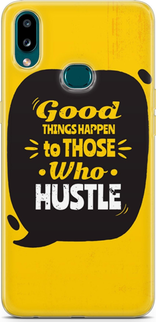 Samsung Galaxy A10S Kılıf Orijinal Seri Typo 14 Good Things Happen Cover Kılıf