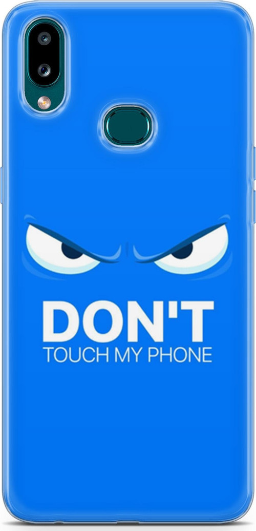 Samsung Galaxy A10S Kılıf Orijinal Seri Typo 19 Don'T Touch My Phone Tam Koruma Kılıf