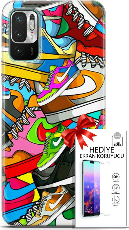 Xiaomi Redmi Note 10 5G Kılıf Orijinal Seri Bounce 25 Jess Dawson Soyulmayan Kılıf + Ekran Koruyucu