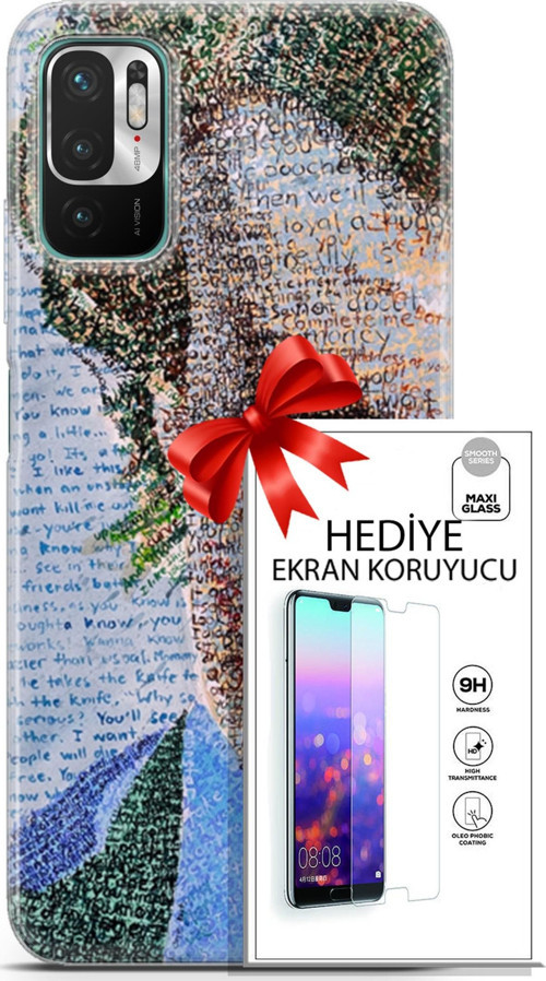 Xiaomi Redmi Note 10 5G Kılıf Orijinal Seri Cardano 10 Joker Full Hd Kılıf + Ekran Koruyucu