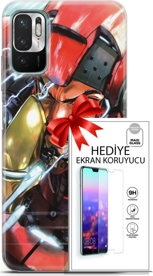 Xiaomi Redmi Note 10 5G Kılıf Orijinal Seri Dc 05 Iron Man Koruma Kılıfı + Ekran Koruyucu