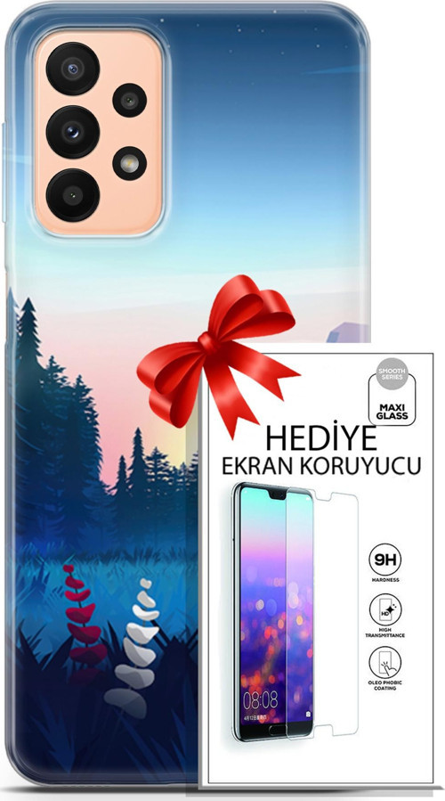 Samsung Galaxy A23 4G Kılıf Orijinal Seri Neo 11 Batgirl 4K Baskılı Kılıf + Ekran Koruyucu Full Koruma