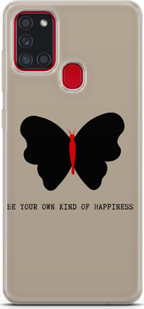 Samsung Galaxy A21S Kılıf Orijinal Seri Typo 21 Be Your Own Kind…. Darbe Önleyici Kapak