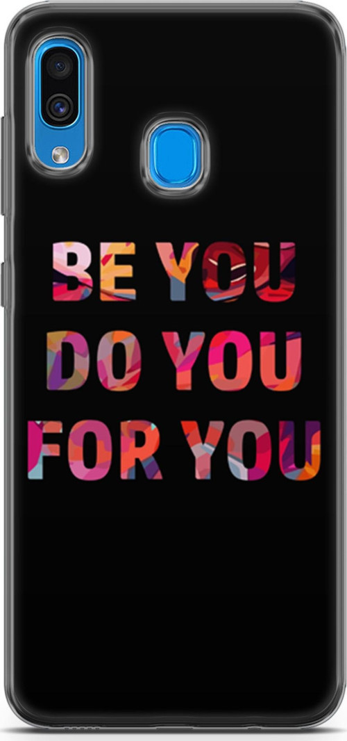 Samsung Galaxy A20 Kılıf Orijinal Seri Typo 23 Be You, Do You, For You Telefon Kabı