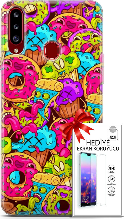 Samsung Galaxy A20S Kılıf Orijinal Seri Bounce 01 Annabella Gordon Telefon Kılıfı + Ekran Koruyucu