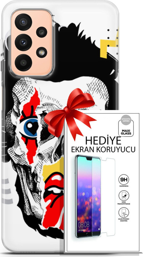 Samsung Galaxy A23 4G Kılıf Orijinal Seri Punky 05 Karışık Koruma Kılıfı + Ekran Koruyucu