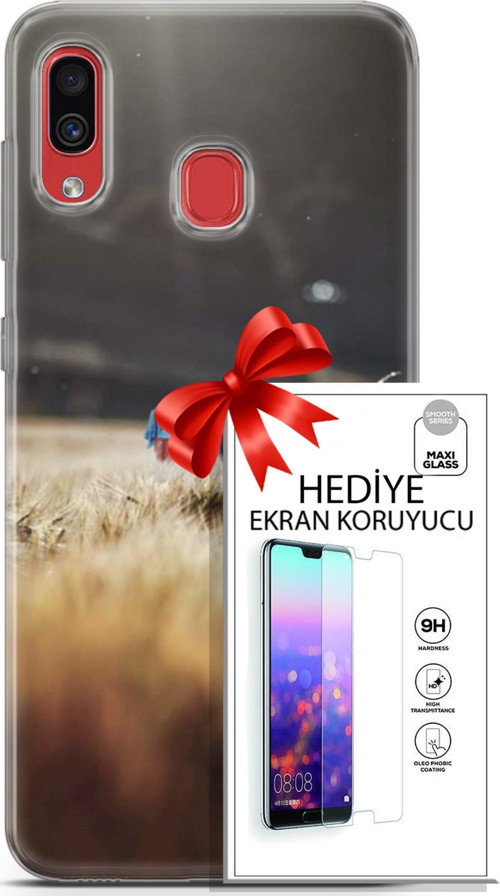 Samsung Galaxy A30 Kılıf Orijinal Seri Pubg 03 Ana Karakter Arka Kapak + Ekran Koruyucu