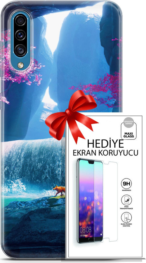 Samsung Galaxy A30S Kılıf Orijinal Seri Neo 05 Iron Man Koruma Kılıfı + Ekran Koruyucu