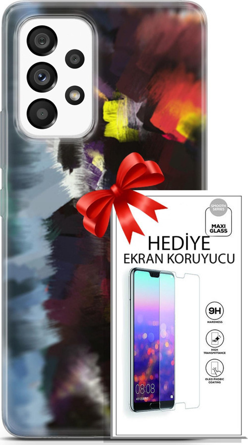 Samsung Galaxy A53 5G Kılıf Orijinal Seri Nature 19 Çok Renkli Tam Koruma Kılıf + Ekran Koruyucu