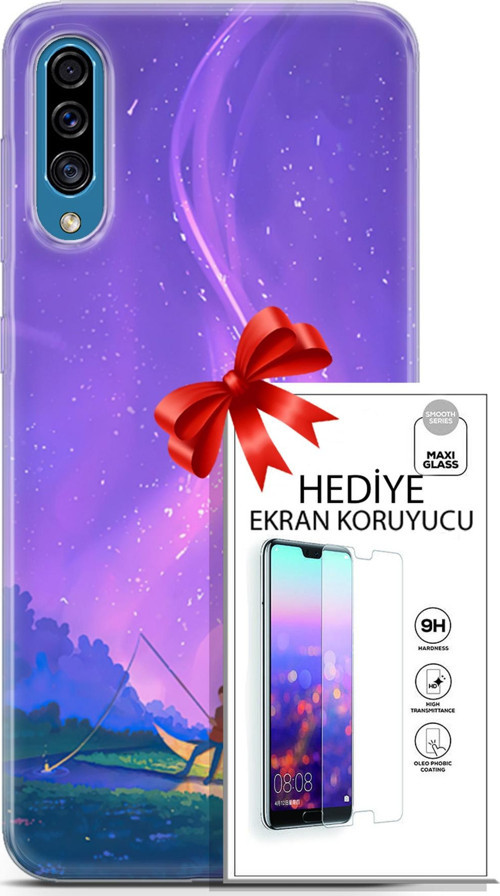 Samsung Galaxy A30S Kılıf Orijinal Seri Neo 15 Clowhunter Kalın Silikon + Ekran Koruyucu