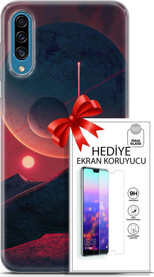 Samsung Galaxy A30S Kılıf Orijinal Seri Neo 19 Iron Man Tam Koruma Kılıf + Ekran Koruyucu