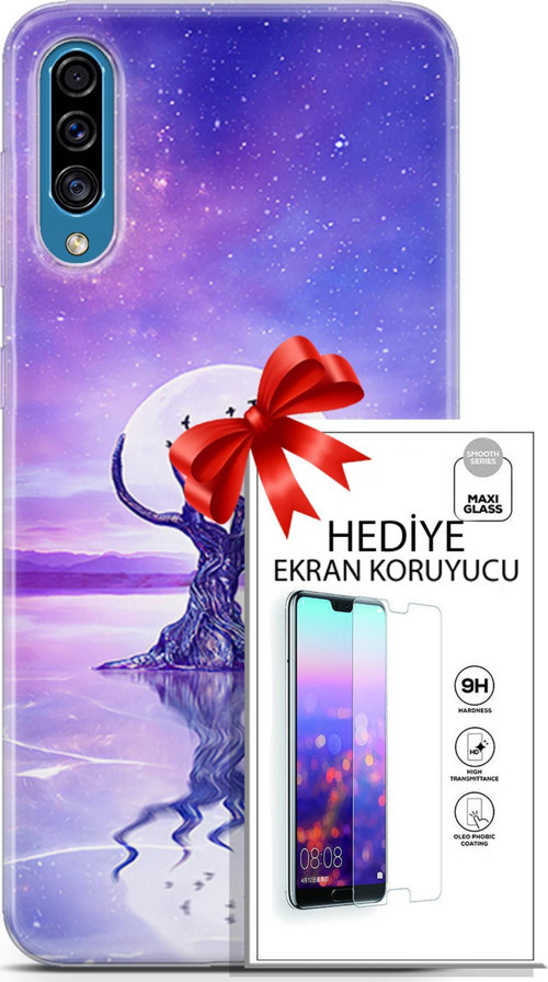 Samsung Galaxy A30S Kılıf Orijinal Seri Neo 30 Carnage Kenarları Şeffaf Kapak Ve Ekran Koruyucu