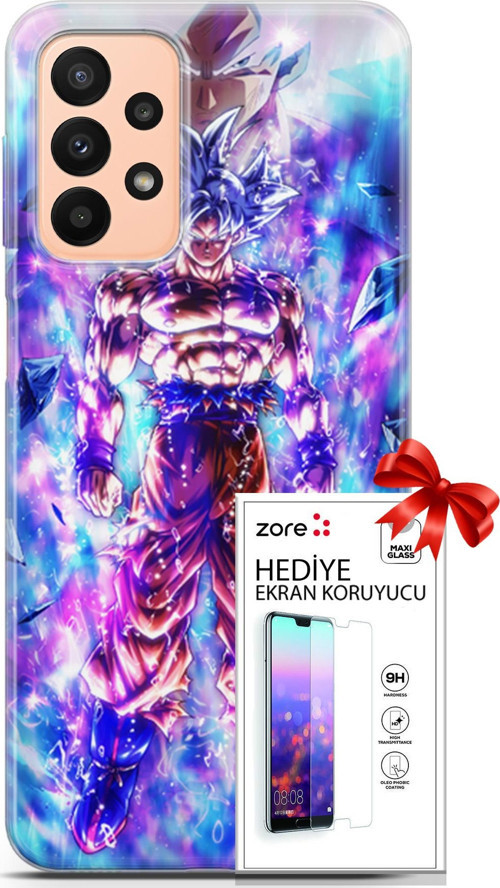Samsung Galaxy A23 4G Kılıf Orijinal Seri Supers 12 Legends Anime Tasarım Kılıf + Ekran Koruyucu