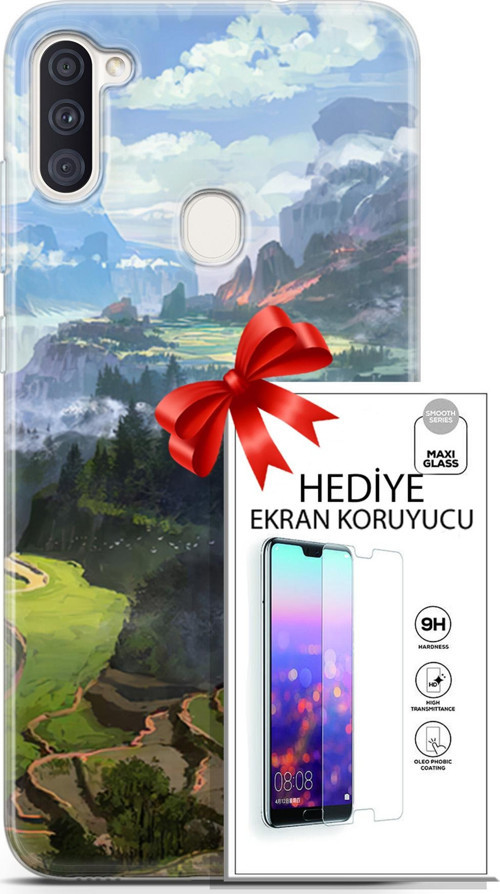 Samsung Galaxy M11 Kılıf Orijinal Seri Neo 23 Joker Kart Telefon Kabı Ve Ekran Koruyucu