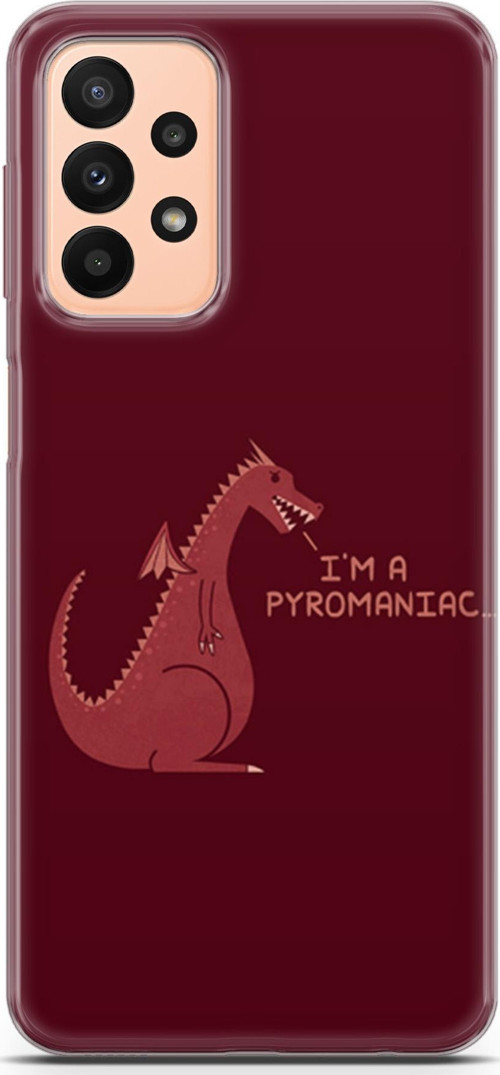 Samsung Galaxy A23 4G Kılıf Orijinal Seri Typo 07 I'M A Pyromaniac Desenli Kılıf