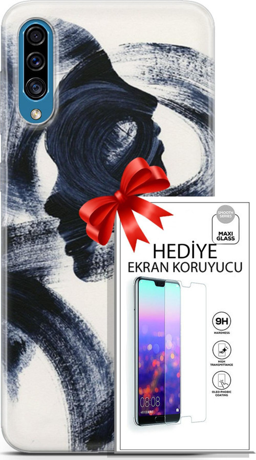 Samsung Galaxy A30S Kılıf Orijinal Seri Soul 10 2 Yüzlü Full Hd Kılıf + Ekran Koruyucu